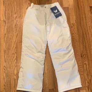 Kid white Sierra snow pants❄️❄️❄️